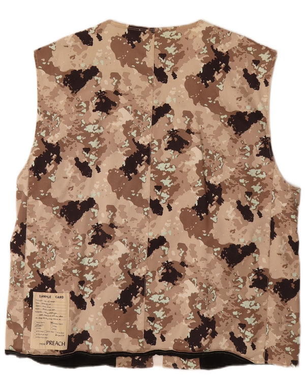 VINTAGE muška uslužna jakna UK 40 velika bež kamuflažna pamuk