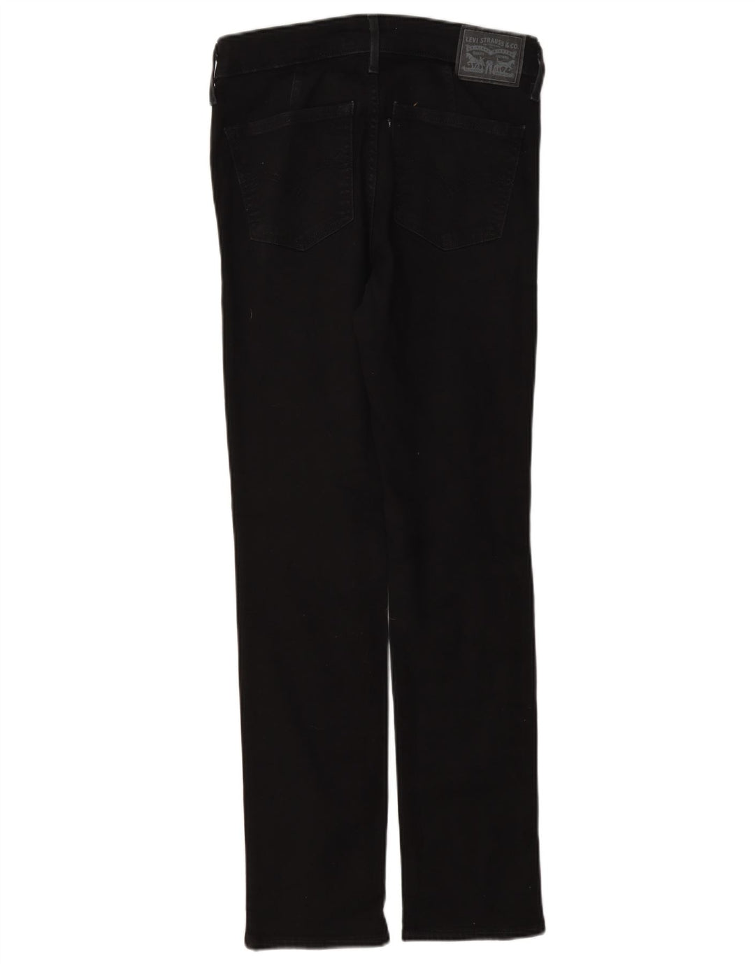 Levi's ženske 712 uske traperice W26 L30 crni pamuk