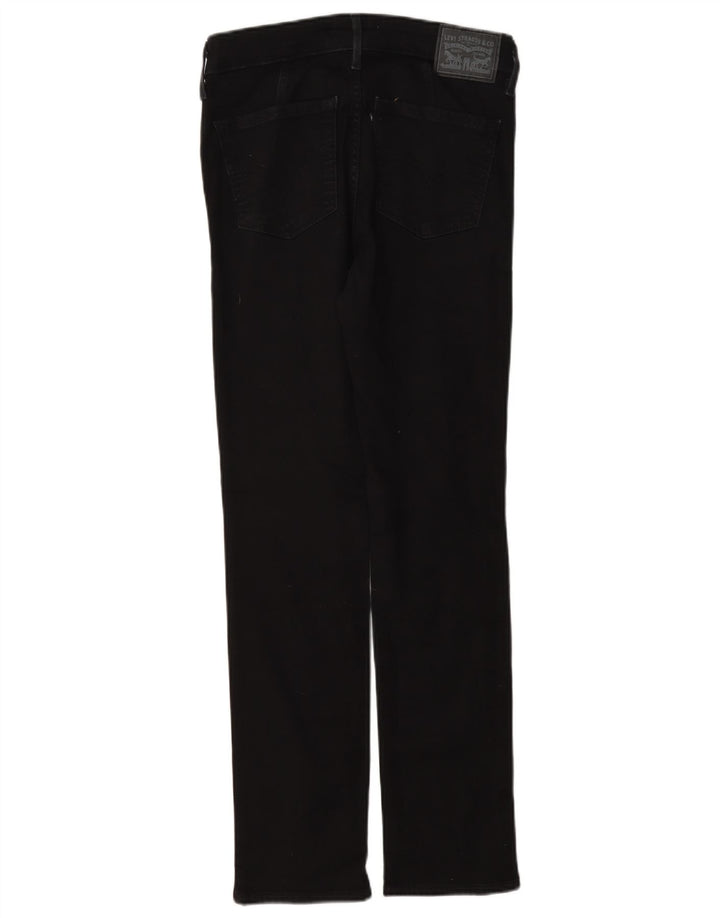 Levi's ženske 712 uske traperice W26 L30 crni pamuk