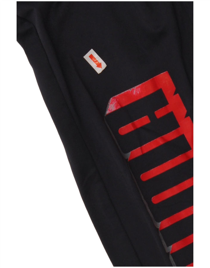 PUMA Boys Graphic Trenirka Hlače Joggers 13-14 Year Large Navy Blue