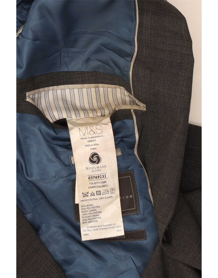Marks & Spencer muška jakna s 2 gumba UK 40 srednje siva vuna