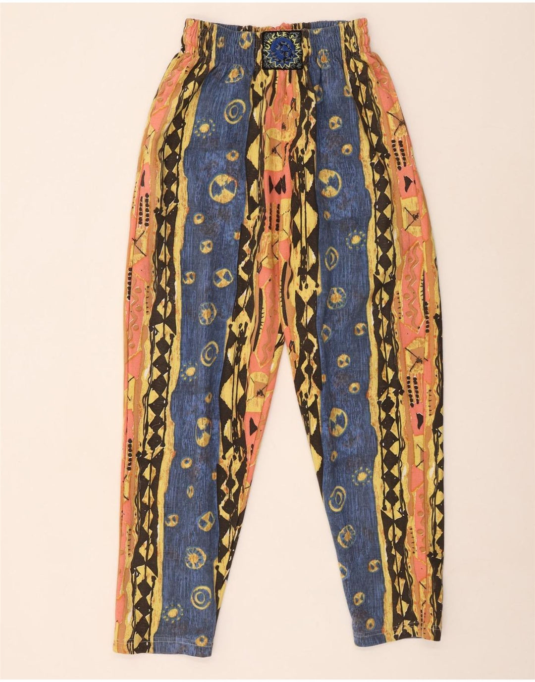 Uncle Sam ženske male hlače visokog struka W27 L29 Raznobojni pamuk