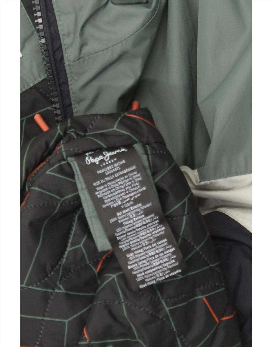 PEPE JEANS Muška vjetrovka s kapuljačom UK 42 XL tamnoplava boja