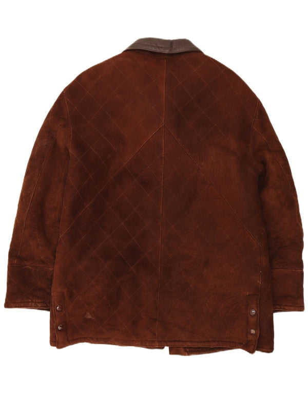 Vintage muška jakna s ovčicama IT 50 Large Brown Shearling