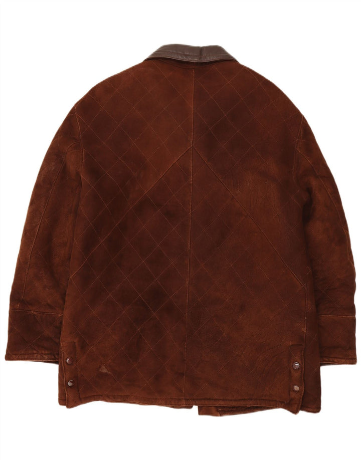 Vintage muška jakna s ovčicama IT 50 Large Brown Shearling