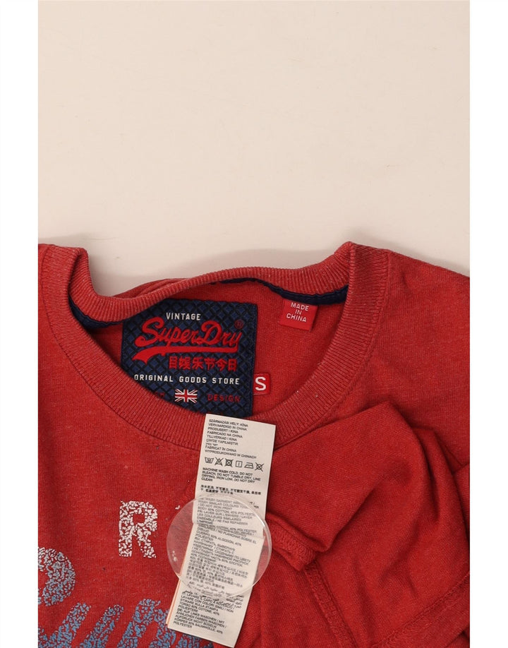 SUPERDRY muška majica kratkih rukava s grafičkim motivima, mali crveni pamuk