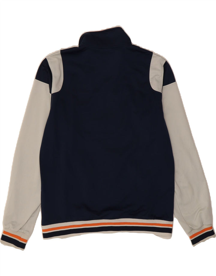 ASICS Womens Tracksuit Top Jacket UK 16 Large White Colourblock Polyester Vintage Asics and Second-Hand Asics from Messina Hembry 