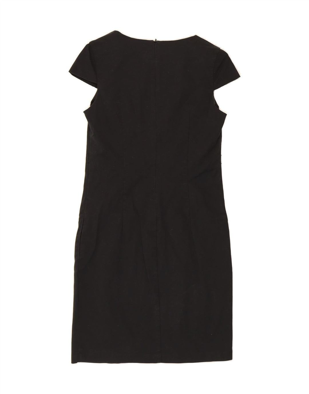 BENETTON Womens Shift Dress UK 10 Small Black Cotton Vintage Benetton and Second-Hand Benetton from Messina Hembry 