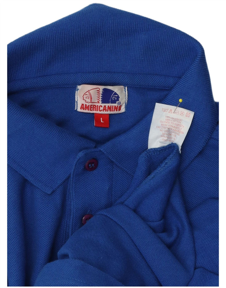 Americanino muška polo majica Large Blue Pamuk
