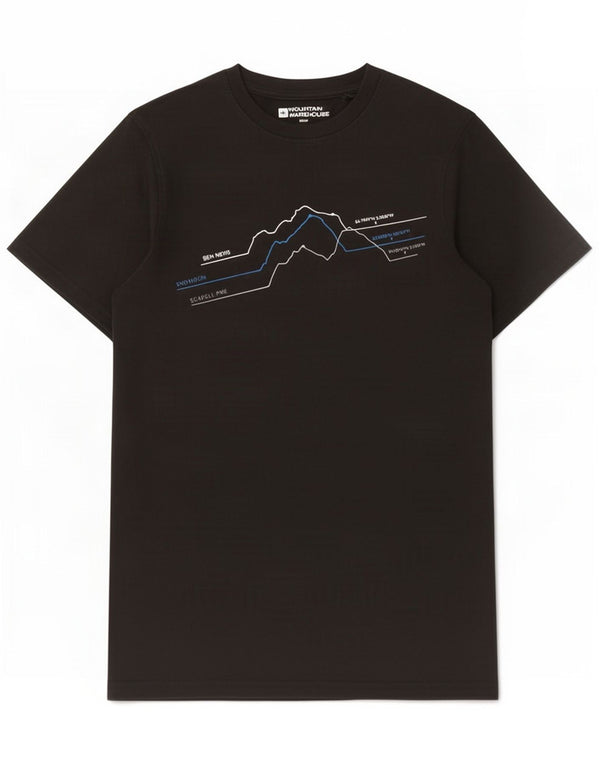 Mountain Warehouse Muška majica kratkih rukava XS Black Cotton