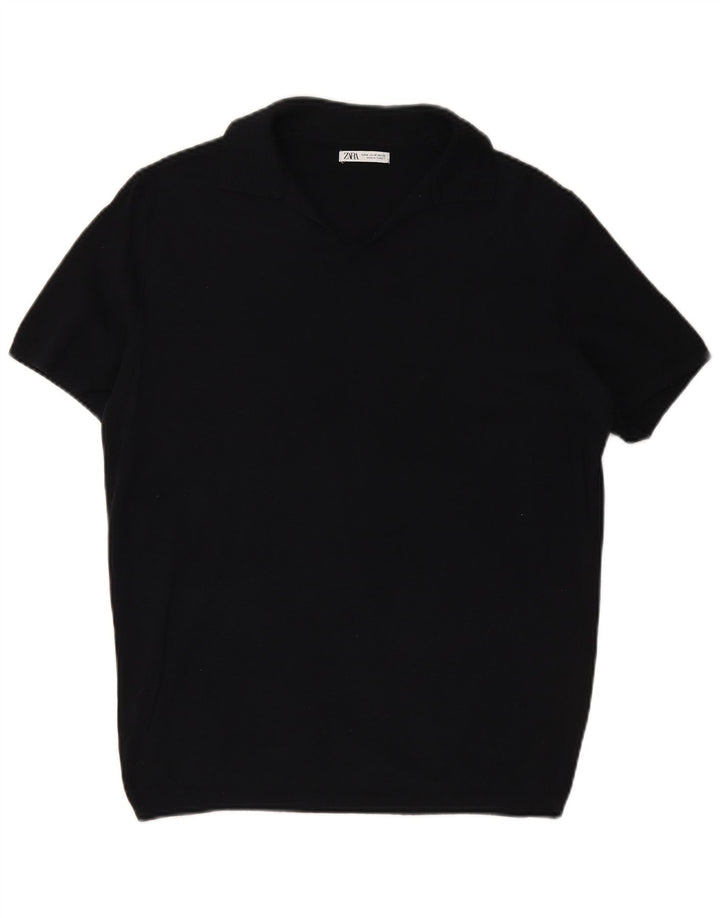 ZARA muška polo majica srednje tamnoplava