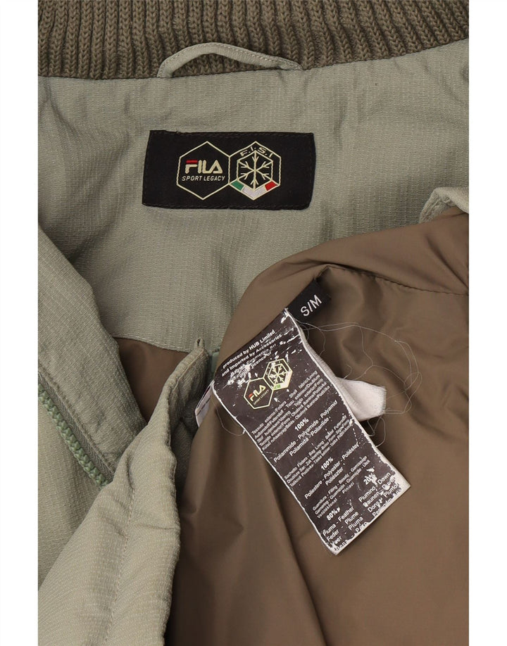 Fila muška podstavljena jakna s kapuljačom UK 38 Srednje zeleni poliamid