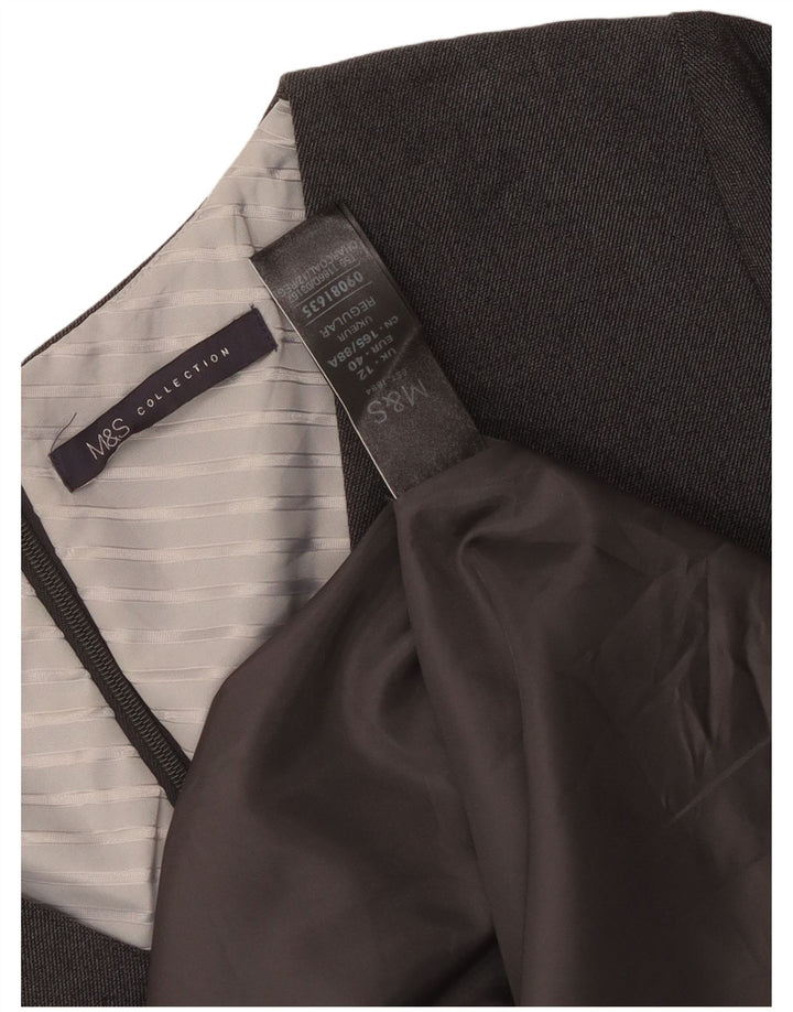 Marks & Spencer ženska plašt haljina UK 12 Srednje sivi poliester