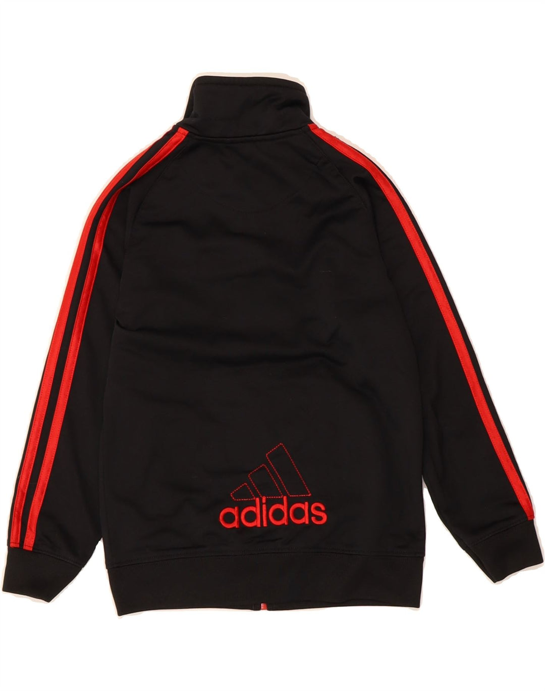ADIDAS Boys Graphic Tracksuit Top Jacket 6-7 Years Black Colourblock Vintage Adidas and Second-Hand Adidas from Messina Hembry 