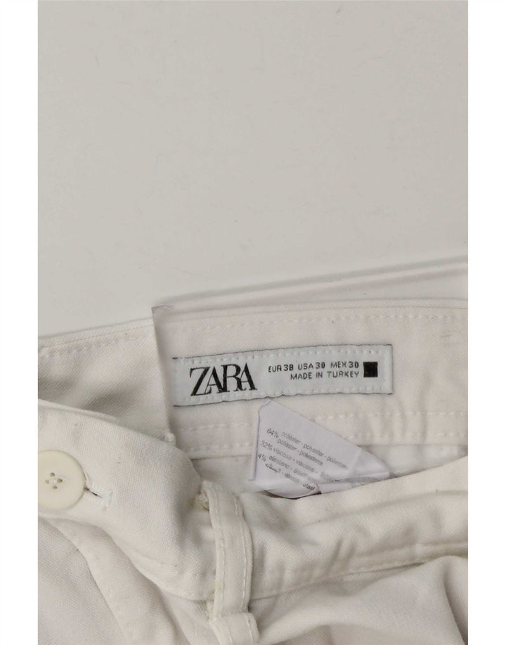 Zara muške uske chino hlače EU 38 male W30 L28 bijeli poliester