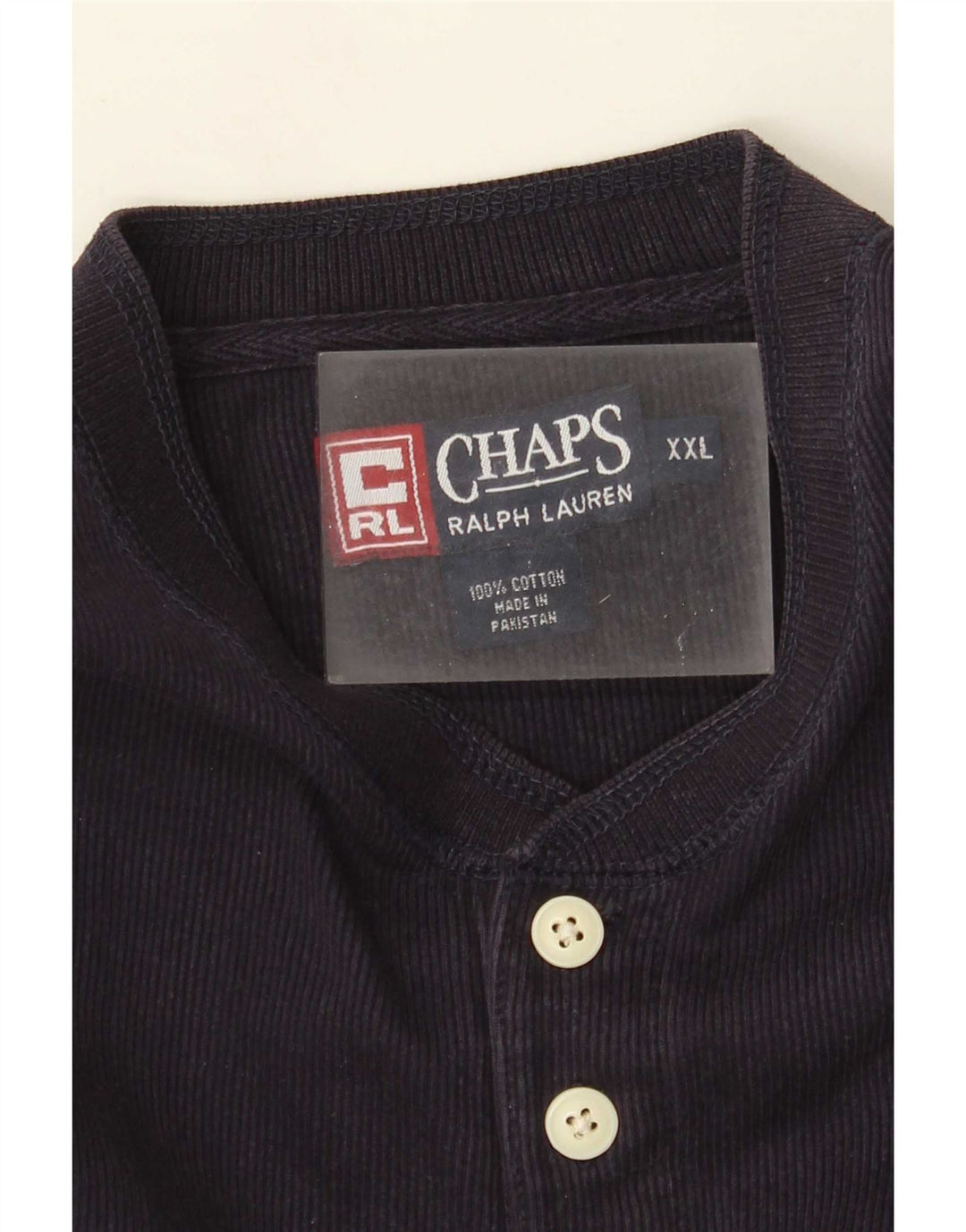 Chaps muška majica dugih rukava 2XL tamnoplavi pamuk