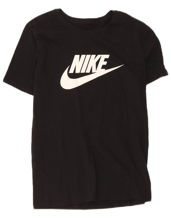 Nike Ženska majica kratkih rukava s grafičkim motivima UK 12 Srednje crni pamuk