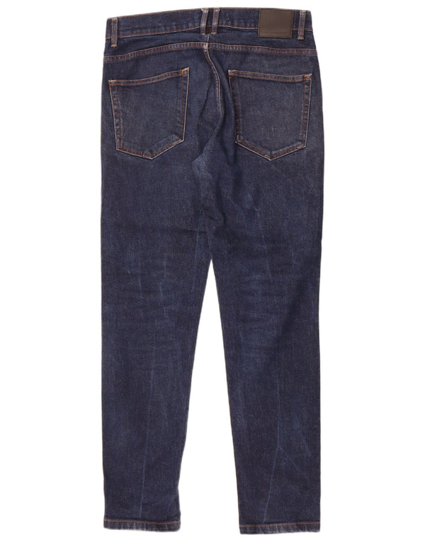 Zara muške uske traperice EU 42 Large W32 L31 tamnoplavi pamuk