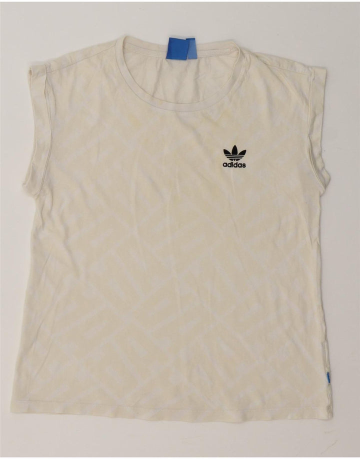 Adidas ženska majica kratkih rukava s grafičkim motivima UK 10 Small Off White