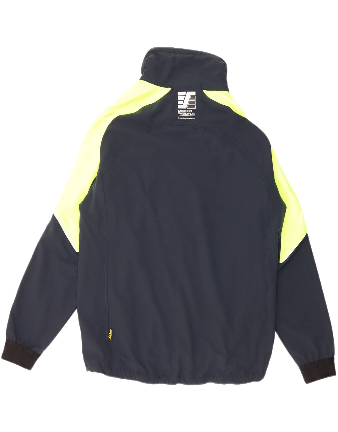 SNICKERS Mens Windbreaker Jacket UK 42 XL Navy Blue Colourblock Polyester