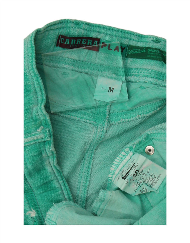 CARRERA Womens Denim Shorts Medium W30  Green Cotton Vintage Carrera and Second-Hand Carrera from Messina Hembry 