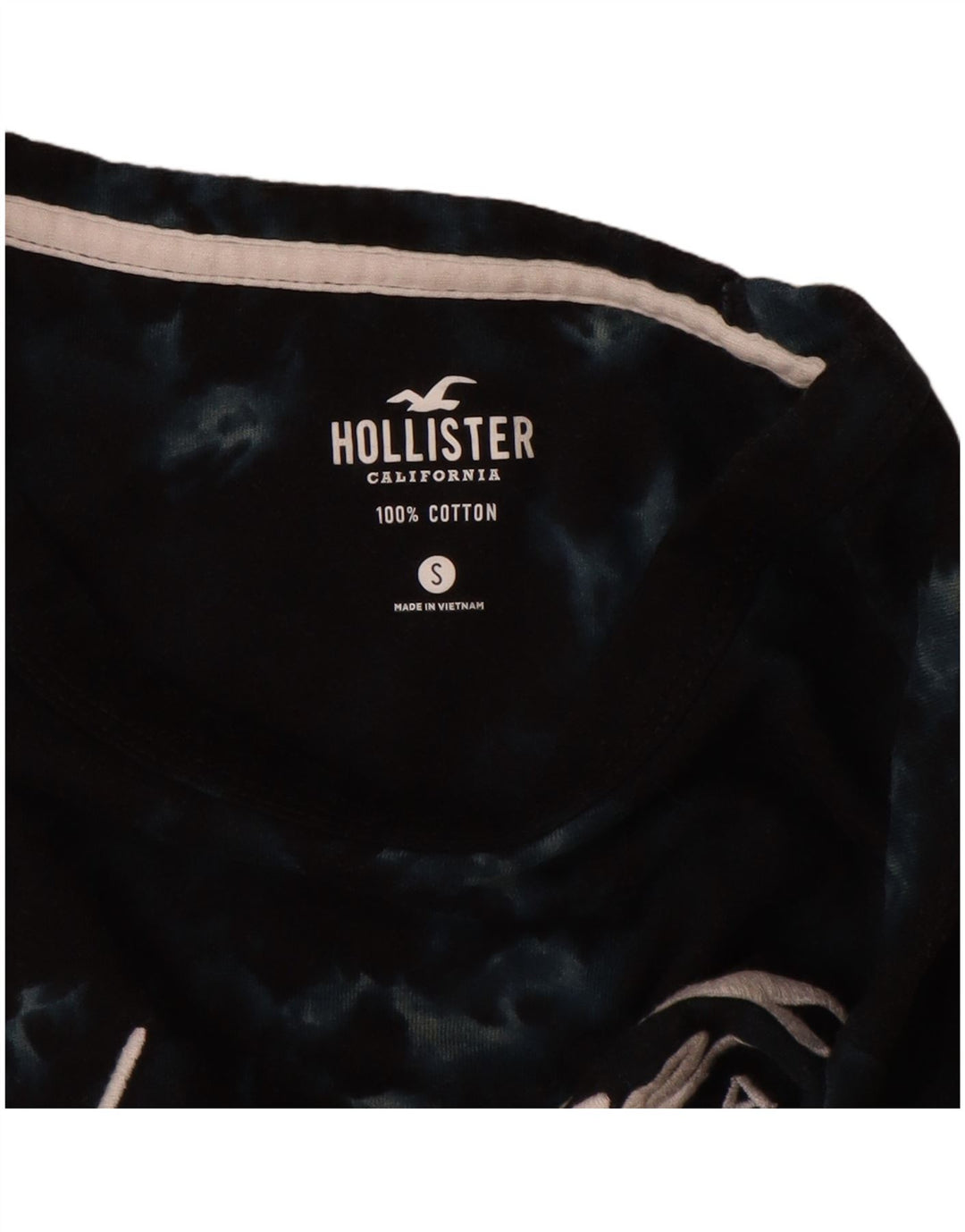 HOLLISTER Muška majica kratkih rukava s grafičkim motivima, mala tamnoplava kravata, pamuk