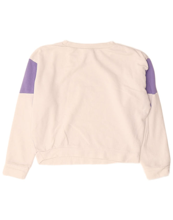 Reebok ženska majica s velikim kratkim kratkim rukavima UK 8/10 Mala bijela