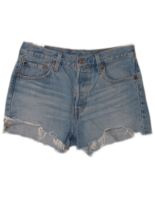 Levi's ženske kratke hlače od trapera 501, W28, srednje plavi pamuk