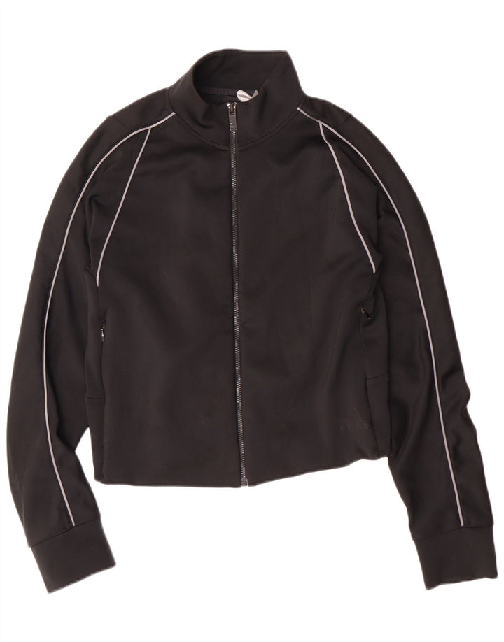 Adidas ženska gornja jakna kratke trenirke UK 12/14 Srednje crni poliester