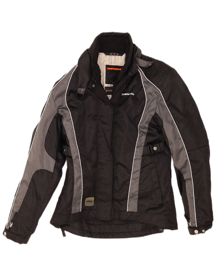 Spidi ženska velika trkačka jakna UK 10 Small Black Colourblock