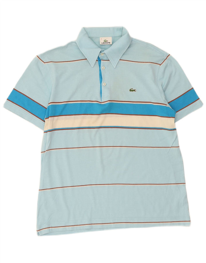 Lacoste muška polo majica veličine 4, pamuk na srednje plave pruge