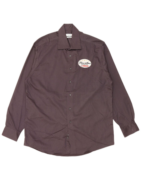 CALVIN KLEIN muška košulja veličina 15 1/2 16 pamuk srednje sive točke