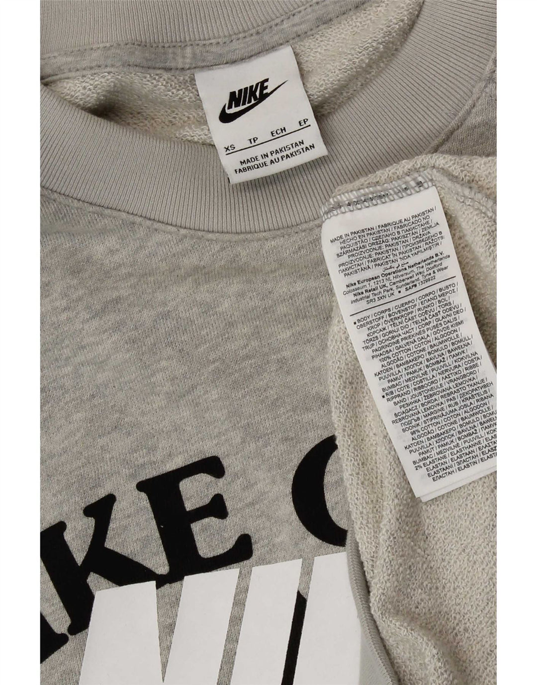 Nike muška majica s grafičkim motivima XS, sivi pamuk