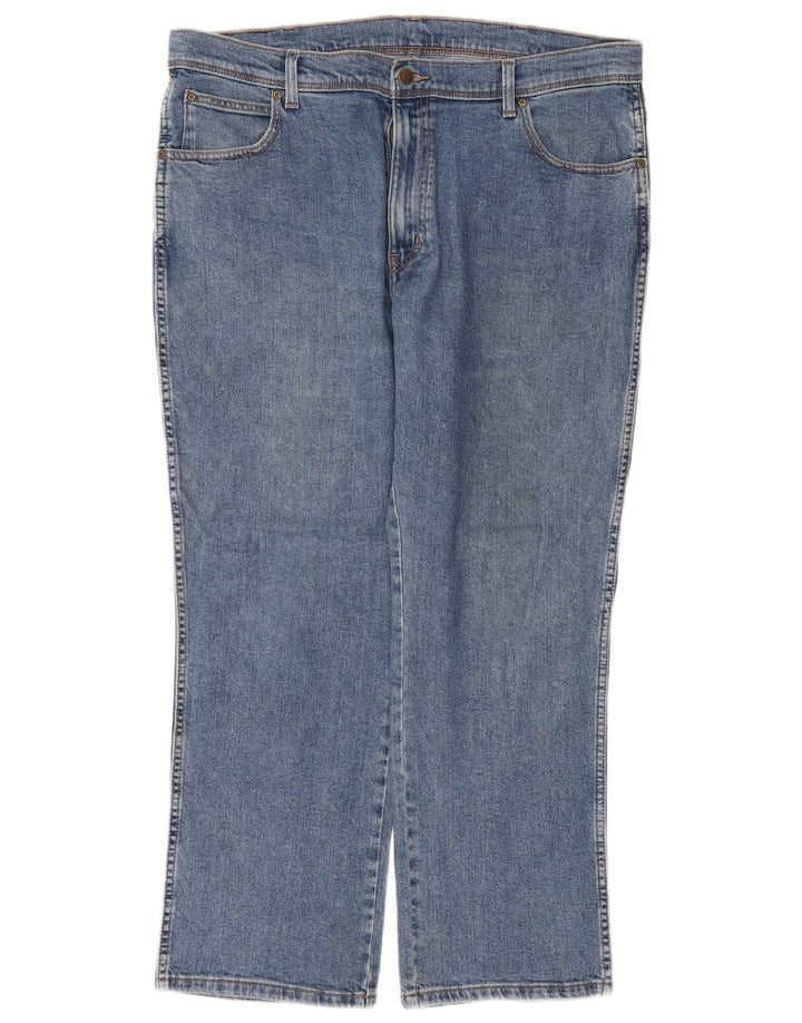 WRANGLER Muške ravne traperice W38 L30 plavi pamuk