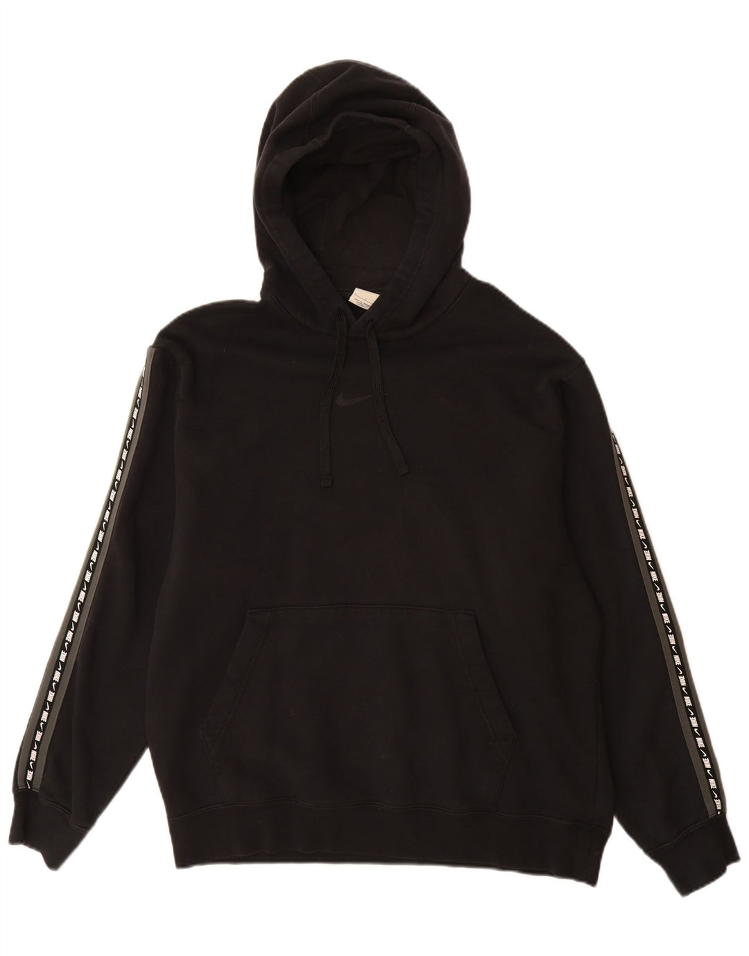 NIKE muška majica s kapuljačom s grafičkim motivima, veliki crni pamuk