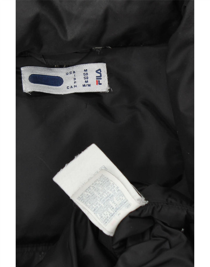 FILA muška podstavljena jakna s kapuljačom UK 38 Srednji crni najlon