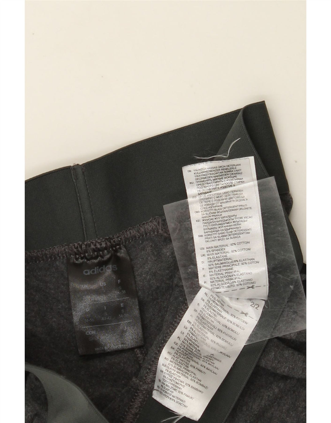 ADIDAS ženske tajice UK 8 Male sive pamučne