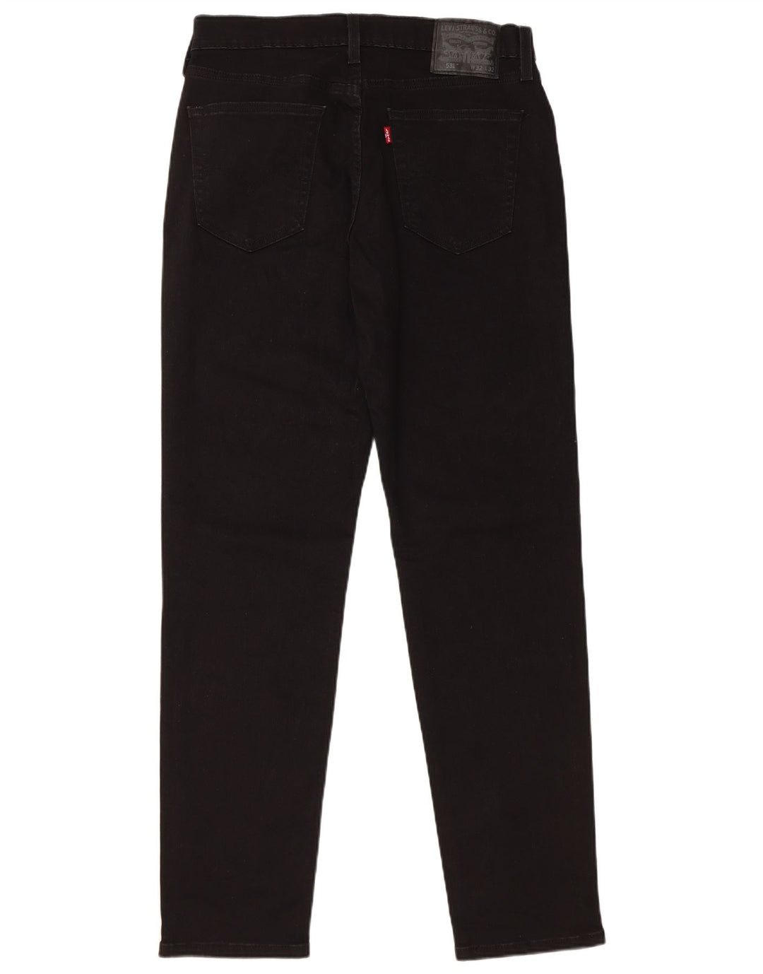 LEVI'S Muške 531 uske traperice W32 L32 Crni pamuk