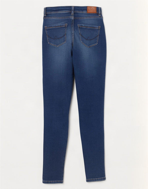 Superdry ženske uske traperice Sophia W26 L32 tamnoplavi pamuk