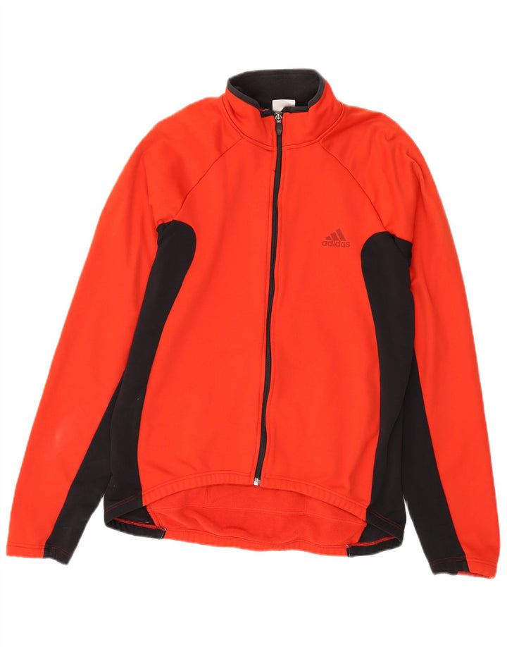 Adidas muška gornja jakna trenirke srednje crvene boje od poliestera