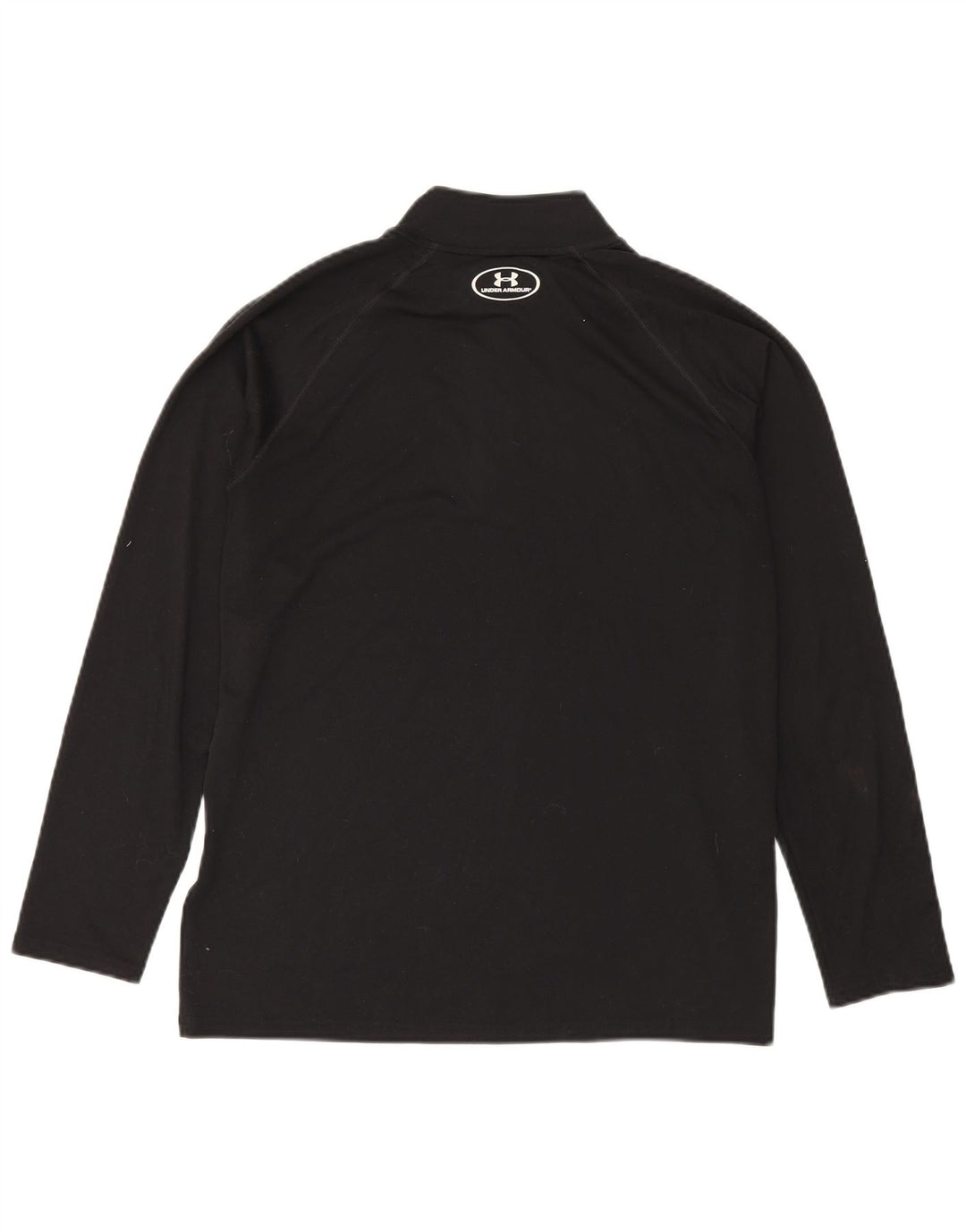 Gornji dio trenirke Under Armour Heat Gear Zip Neck Pulover srednje crne boje