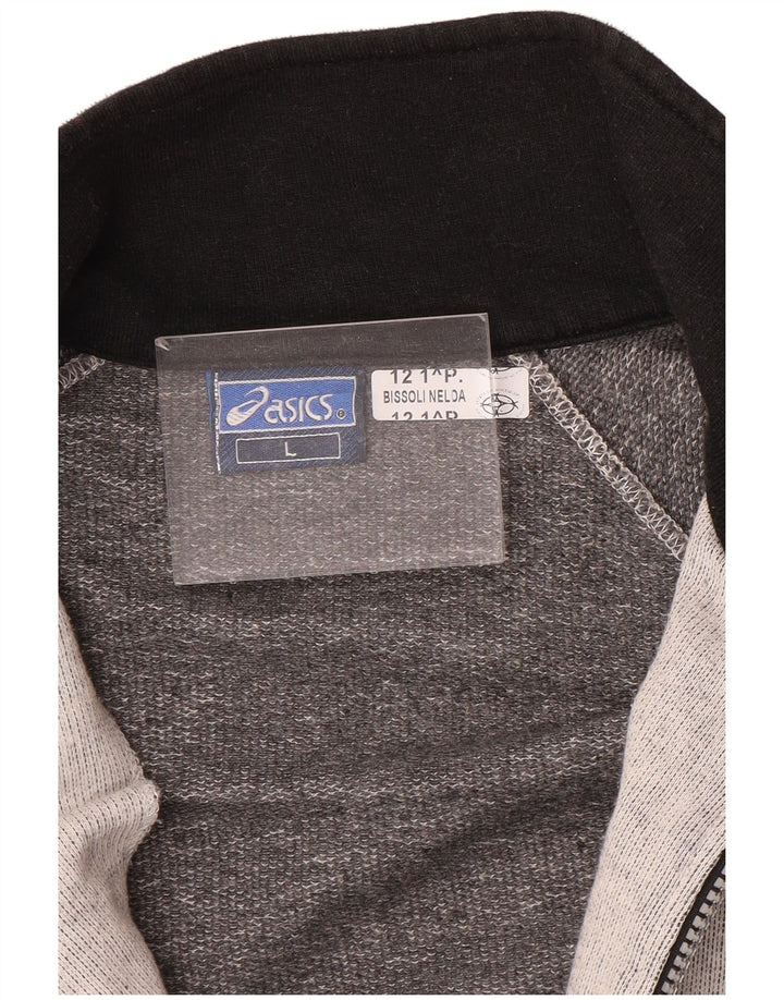 ASICS muška gornja jakna trenirke Large Grey Colourblock Pamuk