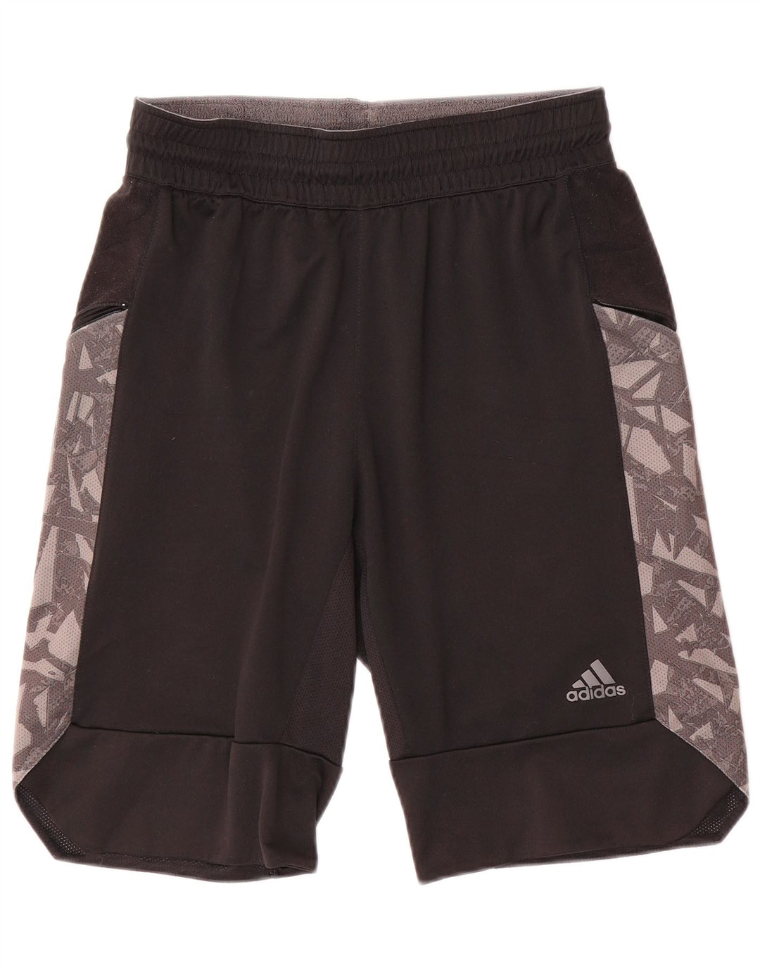 Adidas muške sportske kratke hlače male crne geometrijske poliesterske boje