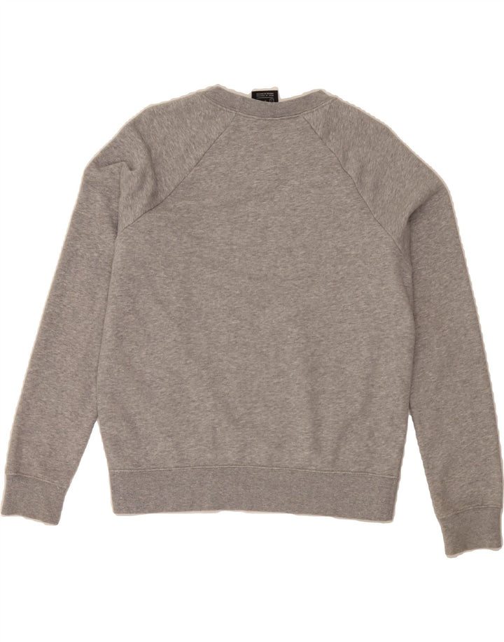 NIKE Womens Oversized Graphic Sweatshirt Jumper UK 10 Small Grey Cotton Vintage Nike and Second-Hand Nike from Messina Hembry 