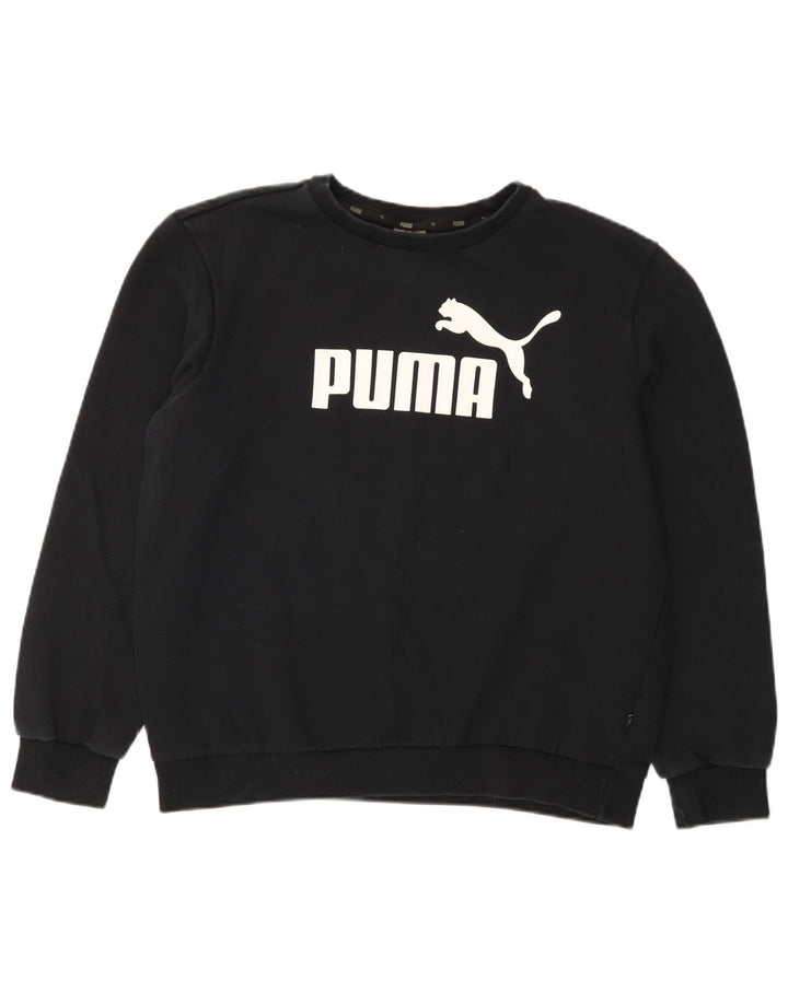 Puma ženska majica s motivima prekomjerne majice UK 16 Large Black Cotton