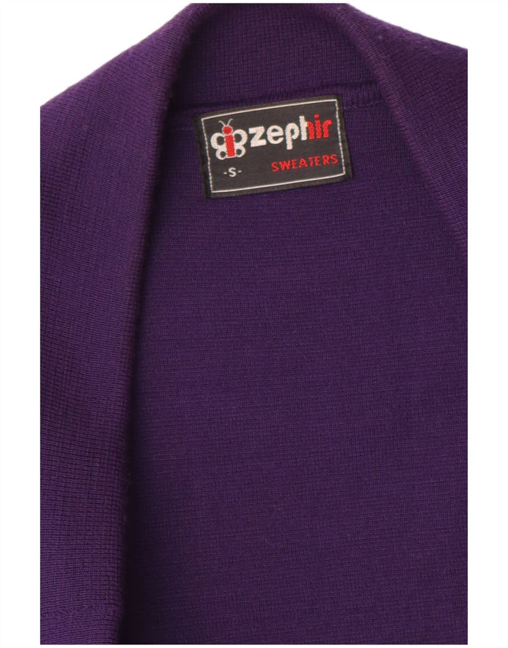 Vintage ženski sako s 3 gumba UK 10 Mala ljubičasta