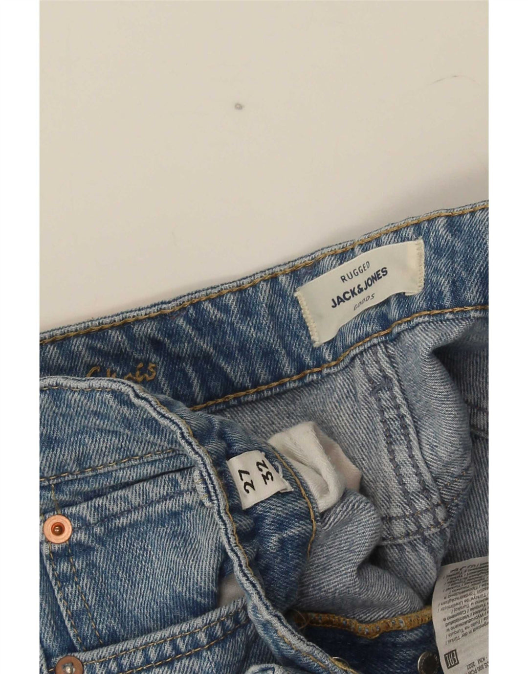 Jack & Jones Muške uske traperice W27 L32 Plavi pamuk