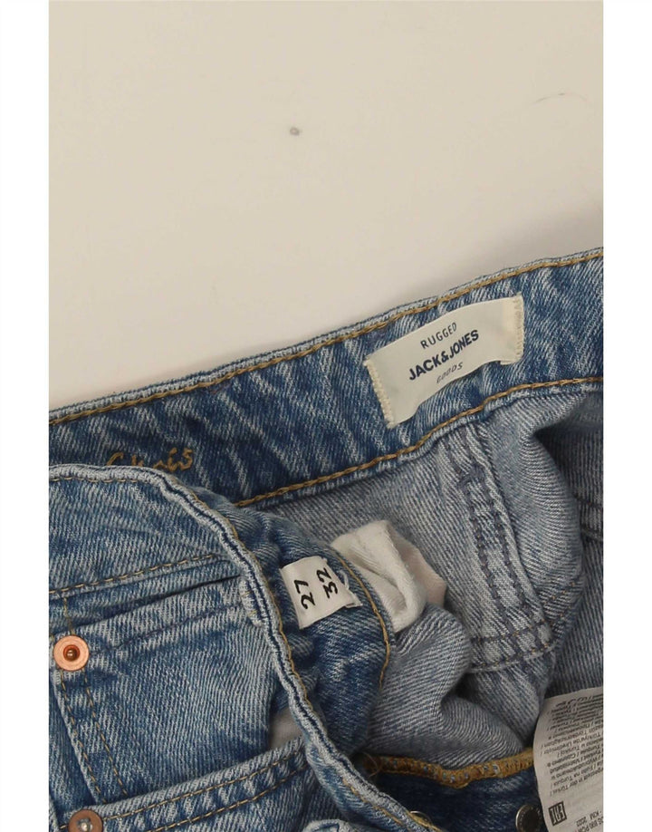 Jack & Jones Muške uske traperice W27 L32 Plavi pamuk