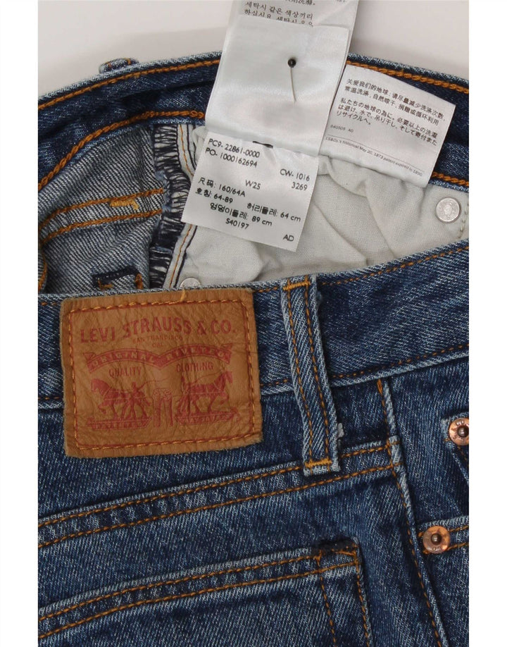 Levi's ženske ravne traperice W25 L26 plavi pamuk