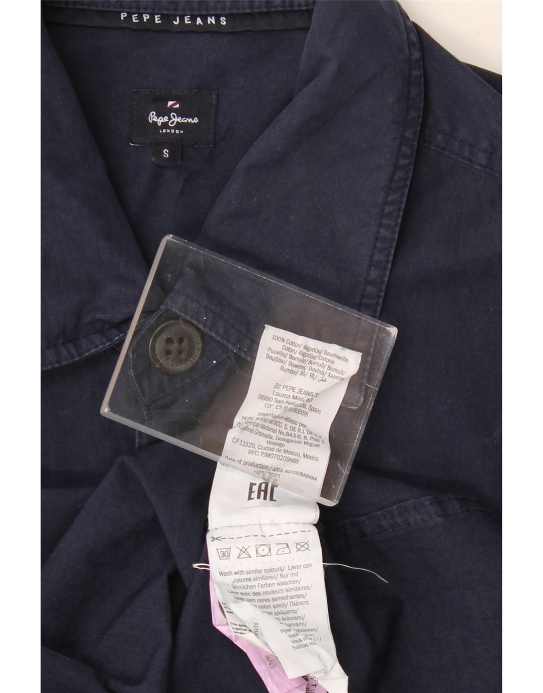 PEPE JEANS Mala muška majica s motivima od tamnoplavog pamuka